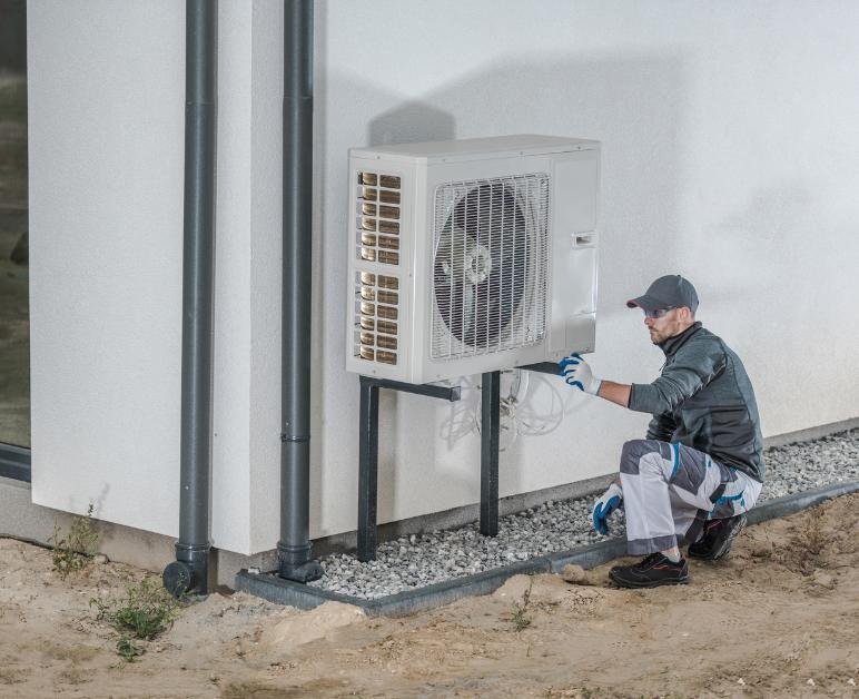 Air Source Heat Pump Installation-min