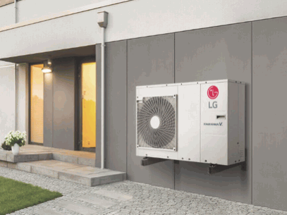 An air to air heat pump system