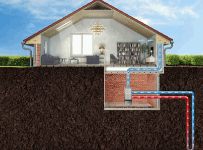 Vertical Ground Source Heat Pump